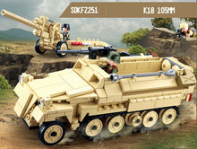 Load image into Gallery viewer, 460PCS Halftrack Tank Building Blocks Brick Soldier Figures Model Educational Toy Fully