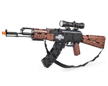 Load image into Gallery viewer, 738PCS Military AK47 Assault Rifle Scar Gun Building Blocks Bricks Model Educational Toy Fully
