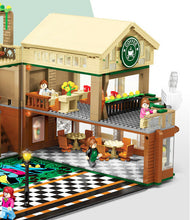 Load image into Gallery viewer, 2095PCS City Town Coffee Shop Restaurant Building Block Brick Figure Model Fully