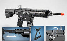 Load image into Gallery viewer, 621PCS Military M4A1 Assault Rifle Scar Gun Building Blocks Bricks Model Educational Toy Fully