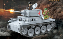 Load image into Gallery viewer, 535PCS German LT-38 Light Tank Model Building Blocks Model WW2 Soldier Figures Fully