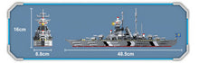 Load image into Gallery viewer, 548PCS Military KMS Bismarck Battleship Building Block Brick Figure Model Educational Toy Fully