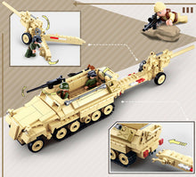 Load image into Gallery viewer, 460PCS Halftrack Tank Building Blocks Brick Soldier Figures Model Educational Toy Fully