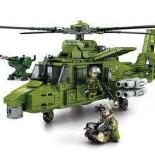 Load image into Gallery viewer, 481PCS Military Z9 Helicopter Building Blocks Bricks Model Soldier Figures Educational Toy Fully Compatible With Lego