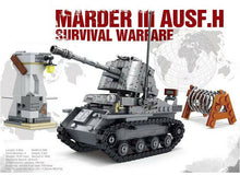 Load image into Gallery viewer, 479PCS Military Marder III Ausf Battle Tank Building Blocks Model Brick Figures Fully