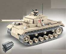 Load image into Gallery viewer, 711PCS Panzerkampfwagen III Tank Building Blocks WW2 Soldier Figures Model Educational Toys Fully