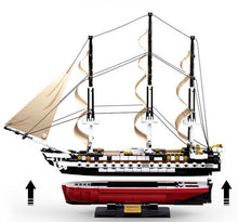 Load image into Gallery viewer, 1118PCS USS Constitutional Sail Frigate Boat Building Blocks Bricks Figure Model Fully Compatible With Lego