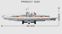 Load image into Gallery viewer, 1035PCS Military Germany U48 Submarine Building Block Brick Model Educational Toy Fully Compatible With Lego
