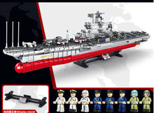 Load image into Gallery viewer, 2863PCS Military Minsk Aircraft Carrier Building Block Brick Model Educational Toy Figures Fully