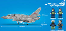 Load image into Gallery viewer, 820PCS Military J-10B Attack Fighter Aircraft Building Block Brick Figure Model Fully