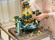 Load image into Gallery viewer, 2200PCS MOC Chinese Traditional Qinglong Pavilion Building Block Brick Model Educational Toy Fully