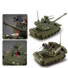 Load image into Gallery viewer, 312PCS Military Main Battle Tank Building Blocks Bricks Soldier Figure Model Educational Toy Fully