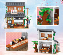 Load image into Gallery viewer, 538PCS MOC Mini Japanese Cuisine Fish House Building Blocks Educational Toy Model Bricks Fully