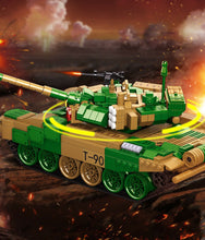 Load image into Gallery viewer, 1291PCS Military T90 Main Battle Tank Building Block Brick Figures Model Educational Toy Fully Compatible With Lego