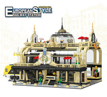 Load image into Gallery viewer, 3950PCS MOC City Euro Railway Station Building Blocks Model Bricks Figures Educational Toy Fully