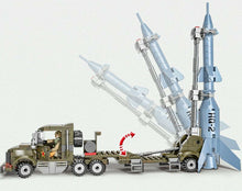 Load image into Gallery viewer, 362PCS Military HQ-2 Missile Transport Trailer Truck Building Block Brick Model Fully