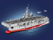 Load image into Gallery viewer, 3066PCS Military PLA 075 LHD Aircraft Carrier Ship Building Block Brick Model Fully