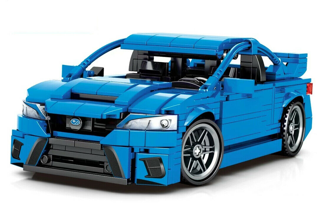 812PCS MOC JDM WRX STI Racing Super Car Building Blocks Bricks