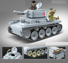 Load image into Gallery viewer, 535PCS German LT-38 Light Tank Model Building Blocks Model WW2 Soldier Figures Fully