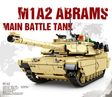 Load image into Gallery viewer, 1052PCS Military M1A2 Main Abrams Battle Tank Building Blocks Model Bricks Educational Toy Fully Compatible With Lego