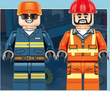 Load image into Gallery viewer, 206PCS City Sanitation Cleaning Truck Building Blocks Bricks Figures Model Educational Toy Fully