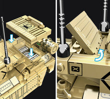 Load image into Gallery viewer, 508PCS Military Challenger Ⅱ Main Battle Tank Building Block Brick Model Figure Fully