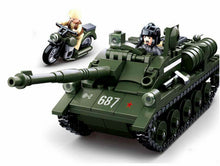 Load image into Gallery viewer, 338PCS Military SU85 Tank Destroyer Building Block Brick Soldier Figure Model Fully