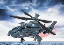 Load image into Gallery viewer, 438PCS Military Black Hurricane Z19 Attack Helicopter Building Block Brick Model Fully