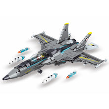 Load image into Gallery viewer, 955PCS Military WW2 Hornet F/A-18 Strike Air Fighter Aircraft Figure Model Toy Building Block Brick Gift Kids Compatible Lego