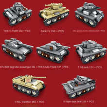 Load image into Gallery viewer, 1165PCS Military WW2 8in1 Land Battle Ship Tank KV-VI Model Toy Building Block Brick Gift Kids Compatible Lego