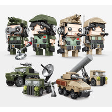 Load image into Gallery viewer, 4PCS Set Army Mini Figures Minifigure Model Toy Building Block Brick Gift Set Kids New
