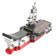 Load image into Gallery viewer, 1624PCS Military WW2 Shandong Aircraft Carrier Ship Figure Model Toy Building Block Brick Gift Kids Compatible Lego