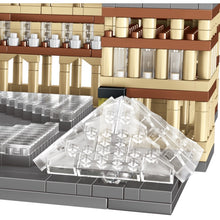 Load image into Gallery viewer, 3377PCS Architecture The Louvre Museum Paris France Model Building Block Brick Toy Display Gift Set Kids New Compatible Lego