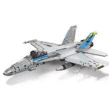 Load image into Gallery viewer, 1713PCS Military WW2 FA-18 F18 Hornet Strike Air Fighter Aircraft Model Toy Building Block Brick Gift Kids Compatible Lego