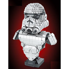 Load image into Gallery viewer, MOC Star War Hunter Trooper Darth Lord Bust Figure Model Toy Building Block Brick Gift Kids