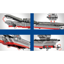 Load image into Gallery viewer, 352PCS Military WW2 PLA Navy Shandong Aircraft Carrier Model Toy Building Block Brick Gift Kids