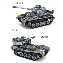 Load image into Gallery viewer, 803PCS 2in1 WW2 Panzerkampfwagen IV Tank Flakpanzer 38T Model Toy Figure Building Block Brick Gift Kids
