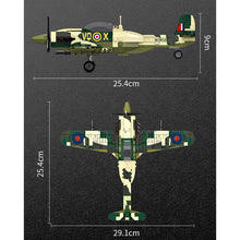 Load image into Gallery viewer, 331PCS Military WW2 Spitfire Air Fighter Aircraft Figure Model Toy Building Block Brick Gift Kids Compatible Lego