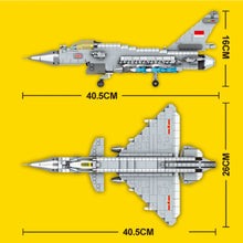 Load image into Gallery viewer, 650PCS Military WW2 J-10 Vigorous Dragon Air Fighter Aircraft Figure Model Toy Building Block Brick Gift Kids Compatible Lego