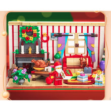 Load image into Gallery viewer, 1208PCS Christmas Santa Scene Room House Figures Model Building Block Brick Gift Set Kids New Compatible Lego