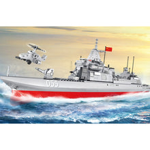Load image into Gallery viewer, 864PCS Military WW2 055 Renhai Class Destroyer Battle Ship Figure Model Toy Building Block Brick Gift Kids Compatible Lego