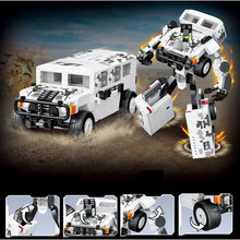 Load image into Gallery viewer, MOC Military WW2 Warrior Demining Transporter Armored Car Truck Transformer Mecha Model Toy Building Block Brick Gift Kids