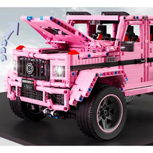 Load image into Gallery viewer, 2829PCS MOC Large Static Technic Pink G Class 6x6 G63 SUV Off Road Car Model Toy Building Block Brick Gift Kids Compatible Lego 1:8