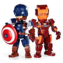 Load image into Gallery viewer, MOC Captain Iron Bat Warrior Man Figure Model Toy Building Block Brick Gift Kids Display