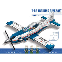 Load image into Gallery viewer, 524PCS Military WW2 HAWK T-6A Training Aircraft Figure Model Toy Building Block Brick Gift Kids Compatible Lego