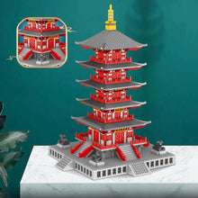 Load image into Gallery viewer, 4378PCS Architecture Hanshan Temple Tower Traditional Model Toy Building Block Brick Gift Kids