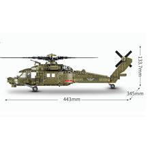 Load image into Gallery viewer, 750PCS Military Z20 Attack Helicopter Figure Model Toy Building Block Brick Gift Kids