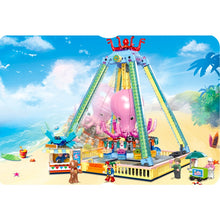 Load image into Gallery viewer, 1189PCS MOC City Funfair Amusement Park Pendulum Ride Figure Model Toy Building Block Brick Gift Kids Compatible Lego