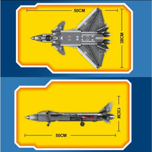 Load image into Gallery viewer, 1033PCS Military WW2 Chengdu J-20 Fire Fang Air Fighter Aircraft Figure Model Toy Building Block Brick Gift Kids Compatible Lego