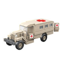 Load image into Gallery viewer, 334PCS Military WW2 GAZ-55 Ambulance Truck Figure Model Toy Building Block Brick Gift Kids